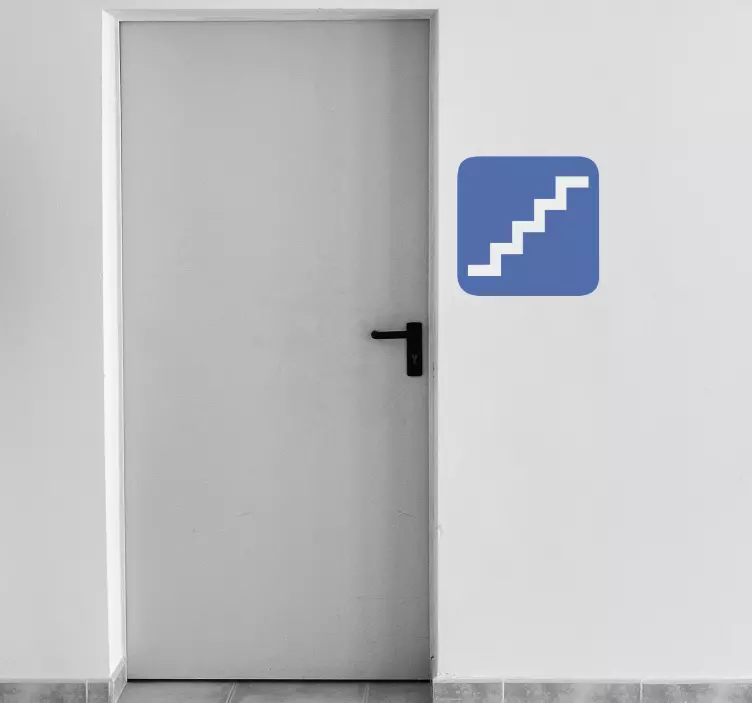 Sticker parking signalisation escaliers - TenStickers