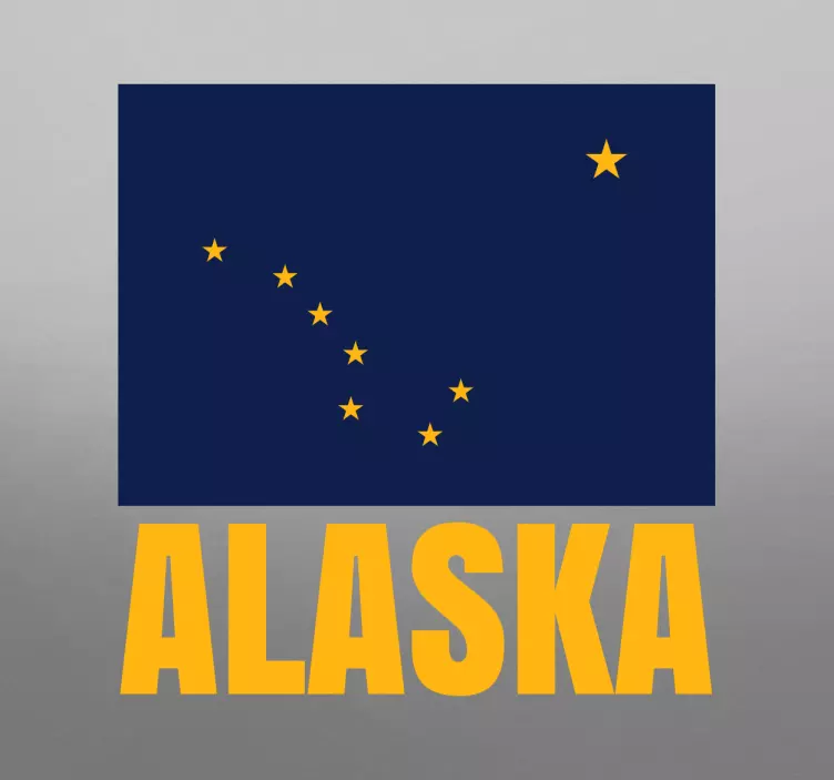 Autocollant drapeau suisse étoiles et rayures de l'alaska - TenStickers