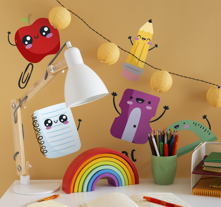 Sticker ludique ensemble de retour à l'école - TenStickers