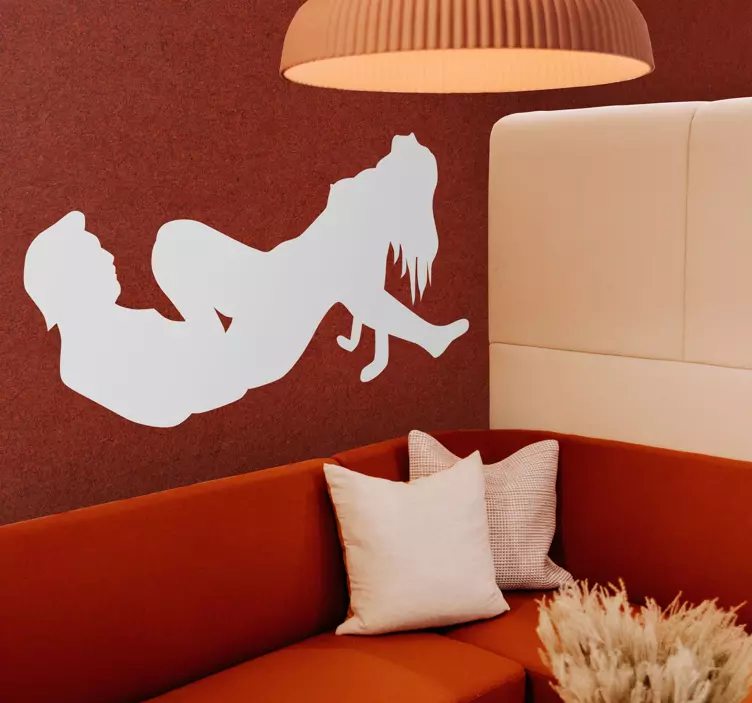 Sticker mural couple motif érotique - TenStickers