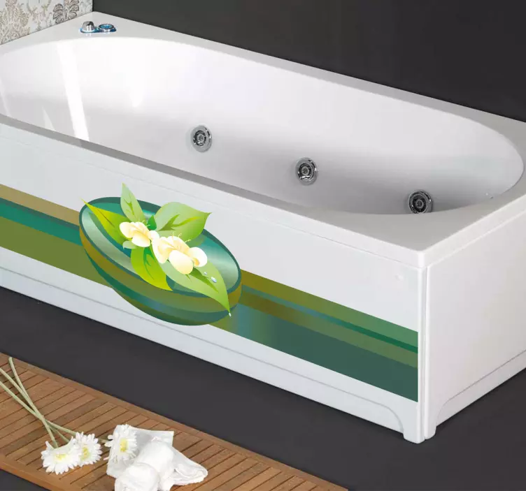 Autocollant mural fleur zen - TenStickers