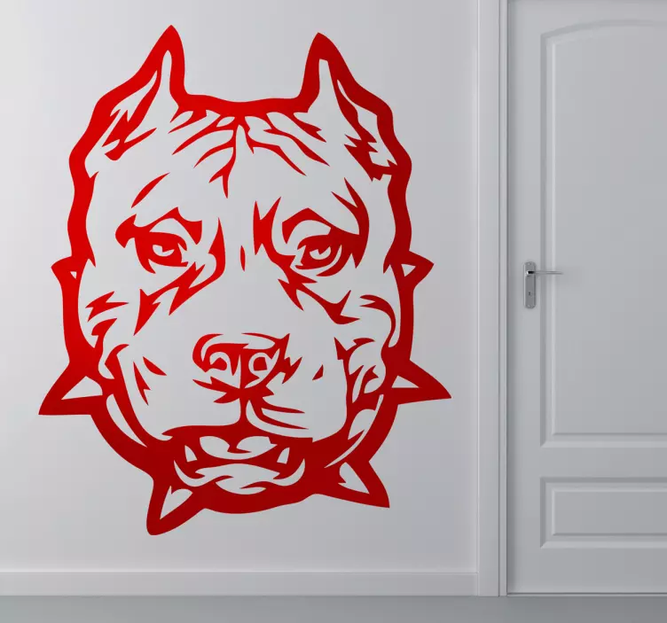 Autocollant mural pitbull - TenStickers
