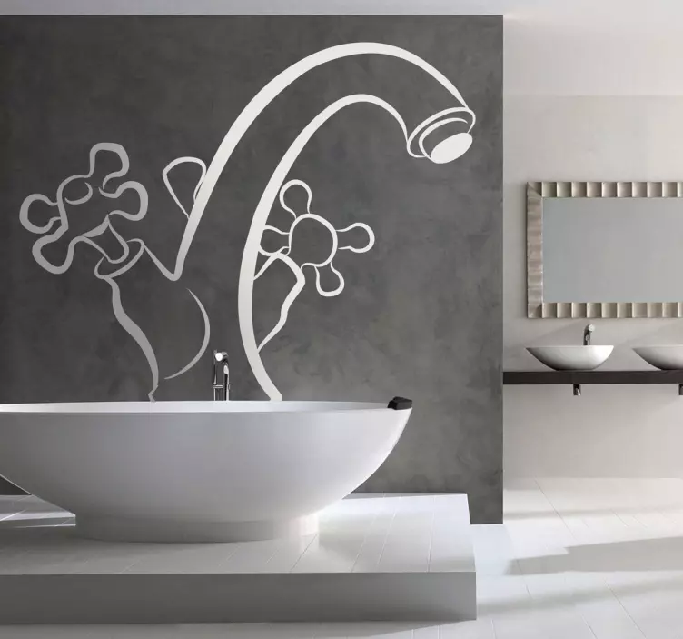 Autocollant mural robinet - TenStickers