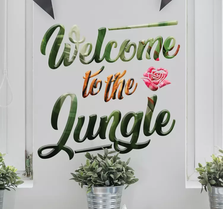 Autocollant mural Welcome to the jungle - TenStickers