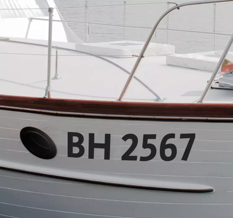 Autocollant nom de navire personnalisable - TenStickers