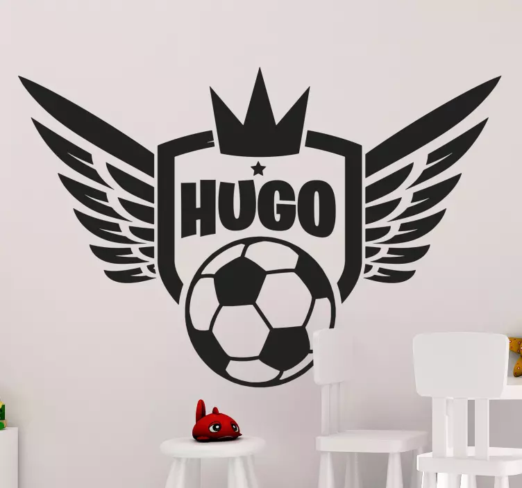 Autocollant roi du ballon de foot - TenStickers