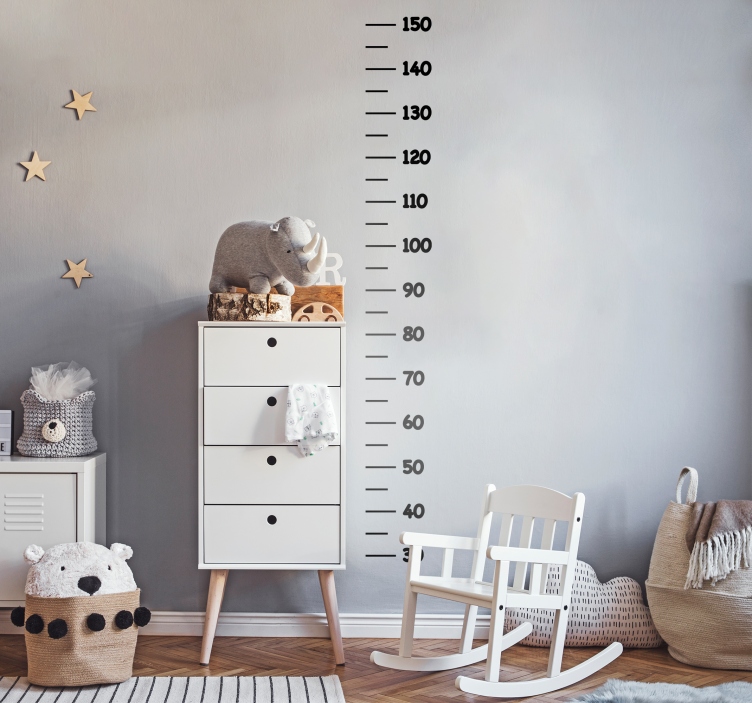 Sticker toise minimaliste - TenStickers