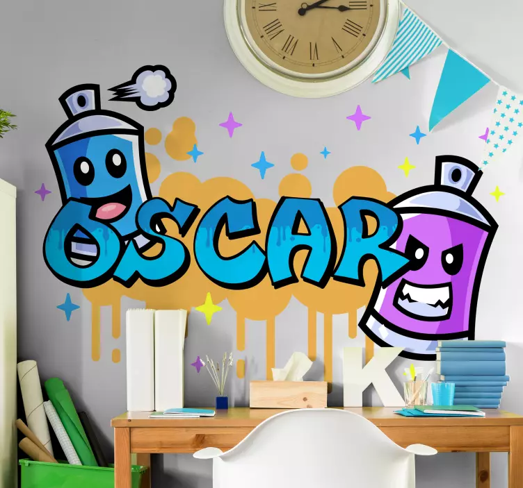 Stickers Urbain Graffitis colorés - TenStickers