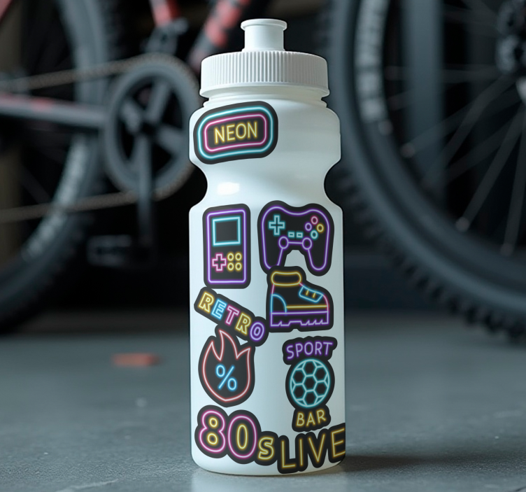 Autocollant vélo ensemble néon - TenStickers