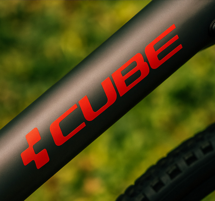 Autocollant vélo logo de vélo sur mesure - TenStickers