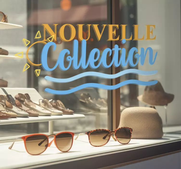 Autocollant vitrine Nouvelle collection  - TenStickers