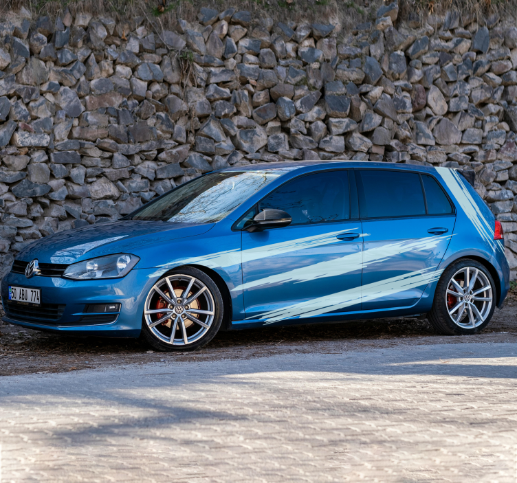 autocollant voiture ensemble de conception de pinceaux - TenStickers