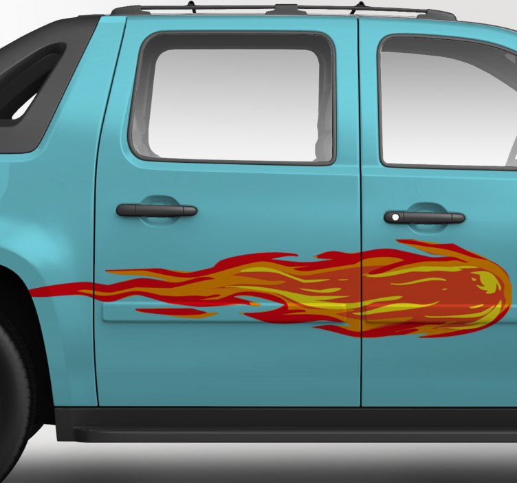 Sticker pour voiture flammes - TenStickers