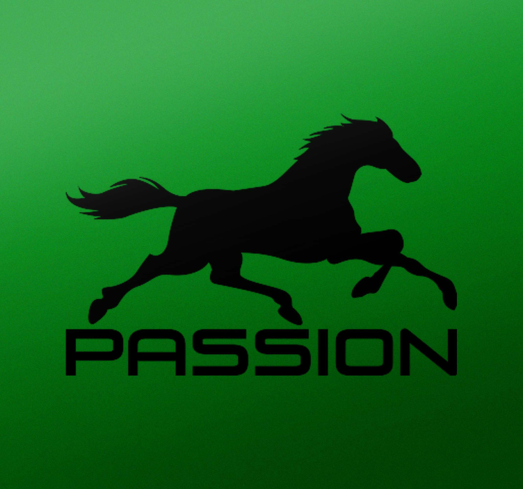 Sticker Voiture Passion du cheval - TenStickers