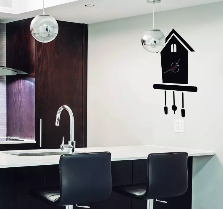Horloge Sticker Horloge Coucou - TenStickers