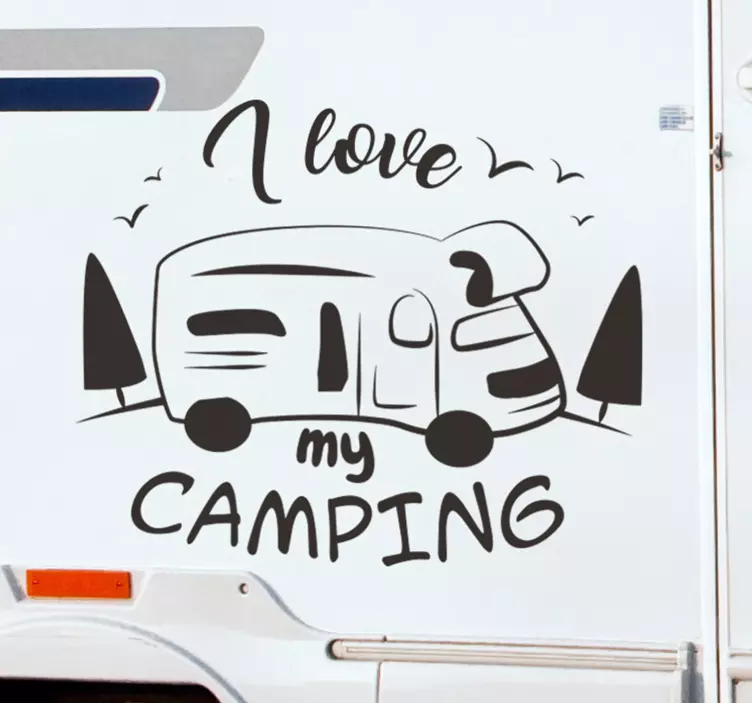 Sticker Camping Car "I love my Camping" - TenStickers