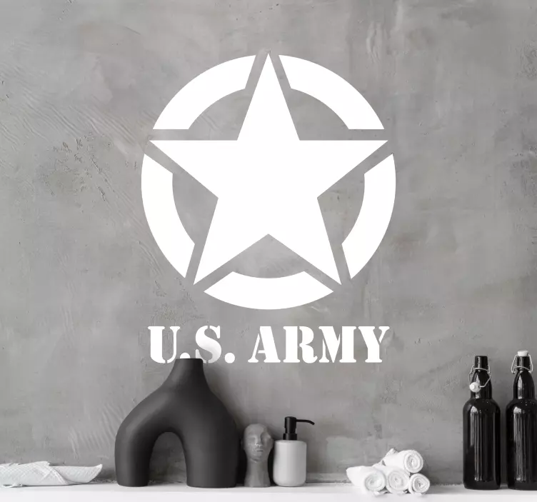 Sticker symbole logo US army - TenStickers