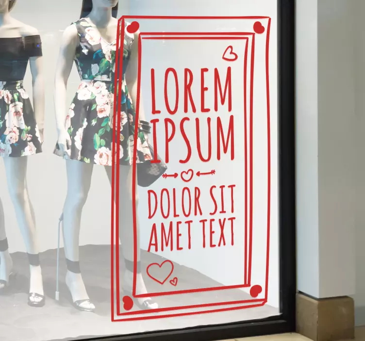 Sticker affiche Saint-Valentin - TenStickers