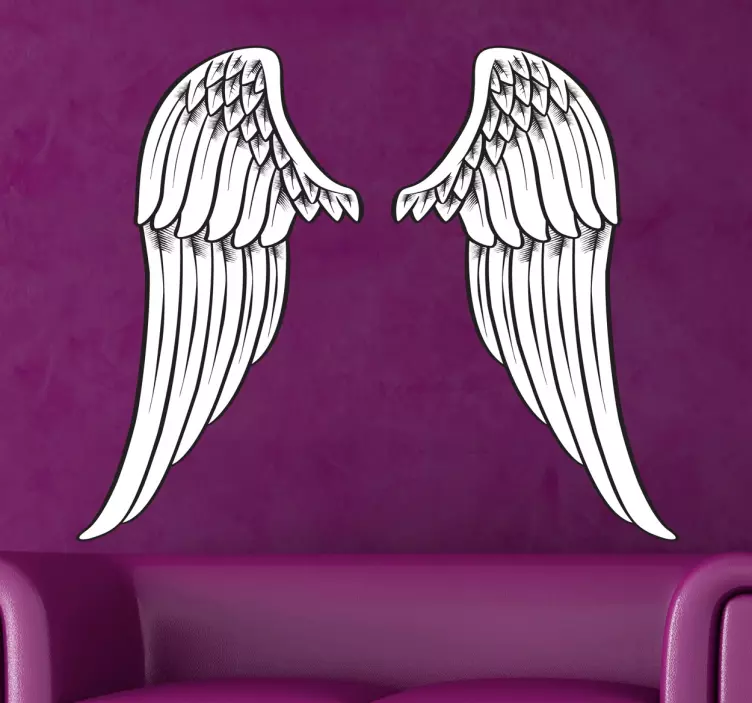 Sticker ailes d'ange art - TenStickers