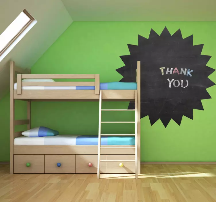 Sticker ardoise à craie étoile - TenStickers