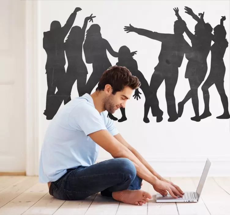 Sticker ardoise à craie soirée - TenStickers