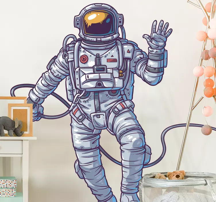Sticker mural astronaute - TenStickers