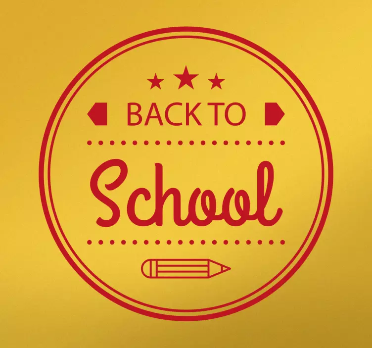 Sticker Back to School - TenStickers
