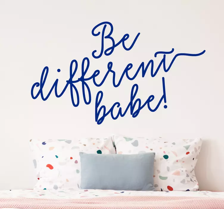 Sticker be different babe - TenStickers