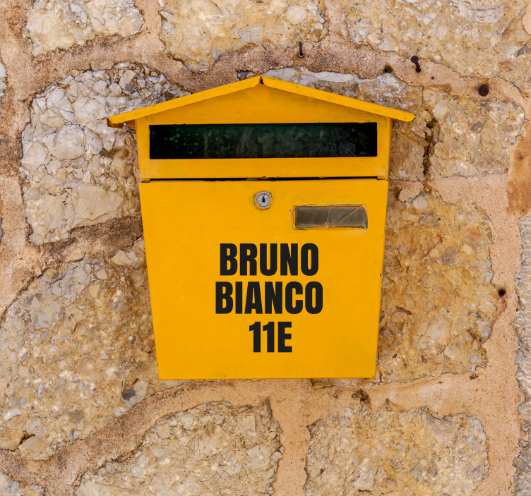 Sticker boite aux lettres de 1 pouce - TenStickers