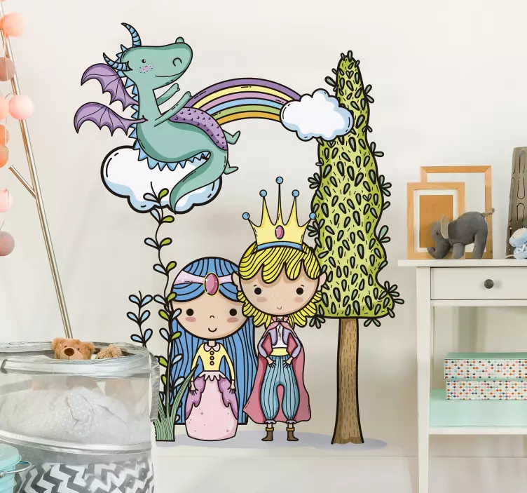 Sticker Chambre Enfant Monde Magique - TenStickers