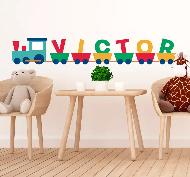 Sticker Chambre Enfant Texte Prénom - TenStickers