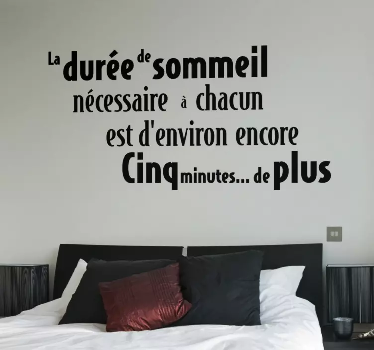 Sticker citation sommeil - TenStickers