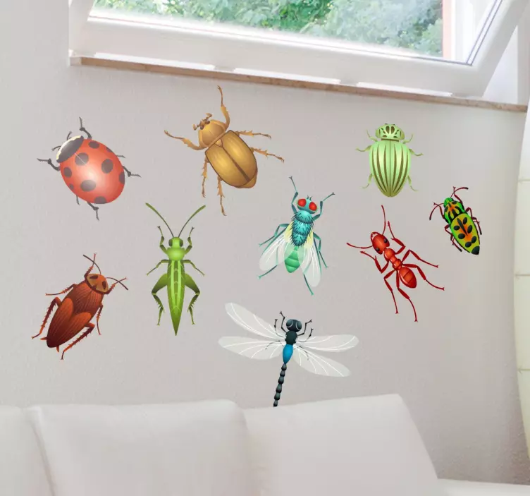 Sticker collection d'insectes - TenStickers