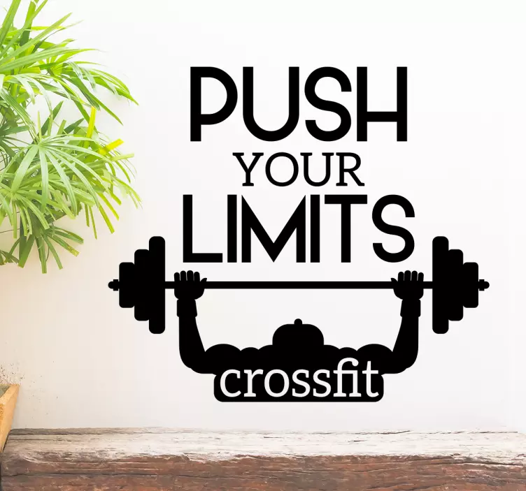 Sticker Motivation Gym crossfit - TenStickers