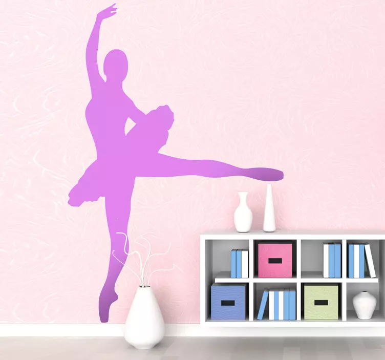 Sticker silhouette de ballerine - TenStickers
