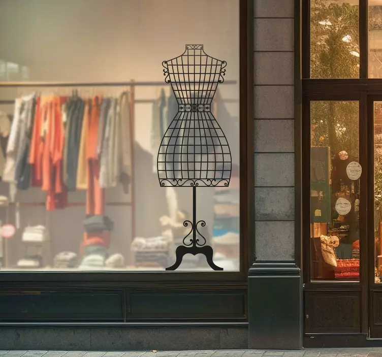 Sticker décoratif mannequin de couture - TenStickers