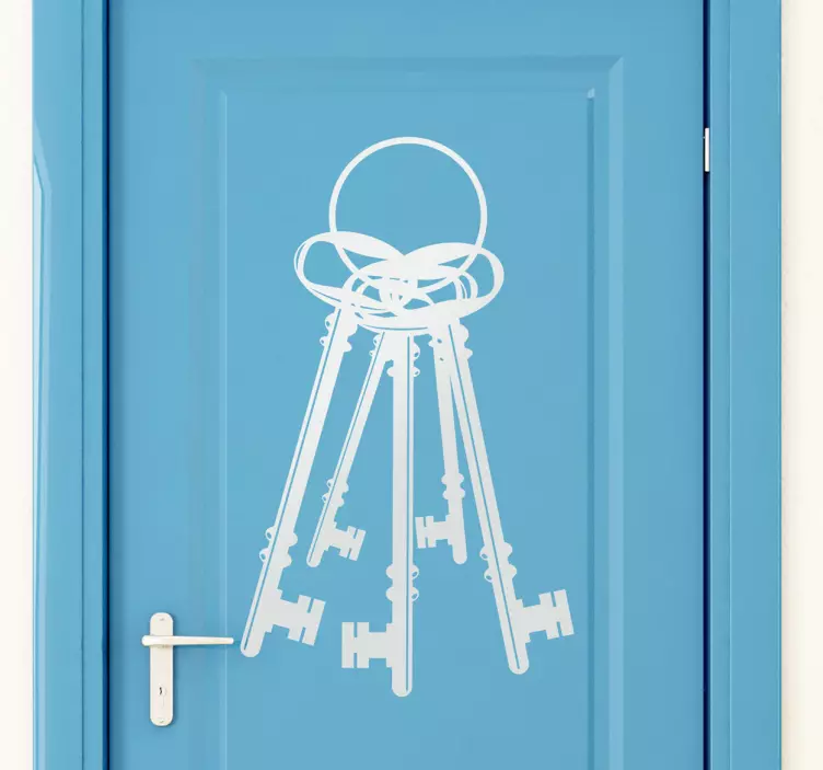 Sticker décoratif trousseau de clefs - TenStickers