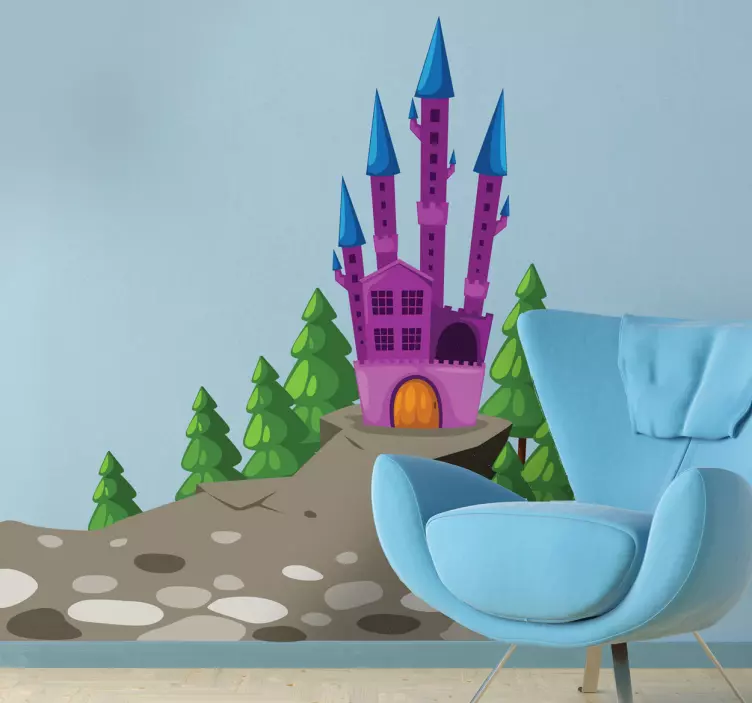 Sticker enfant château - TenStickers
