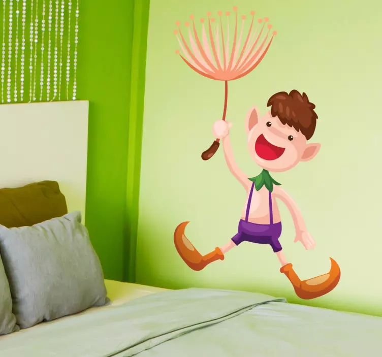 Sticker enfant lutin volant - TenStickers