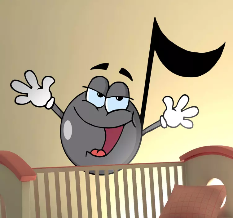 Sticker enfant note joyeuse - TenStickers