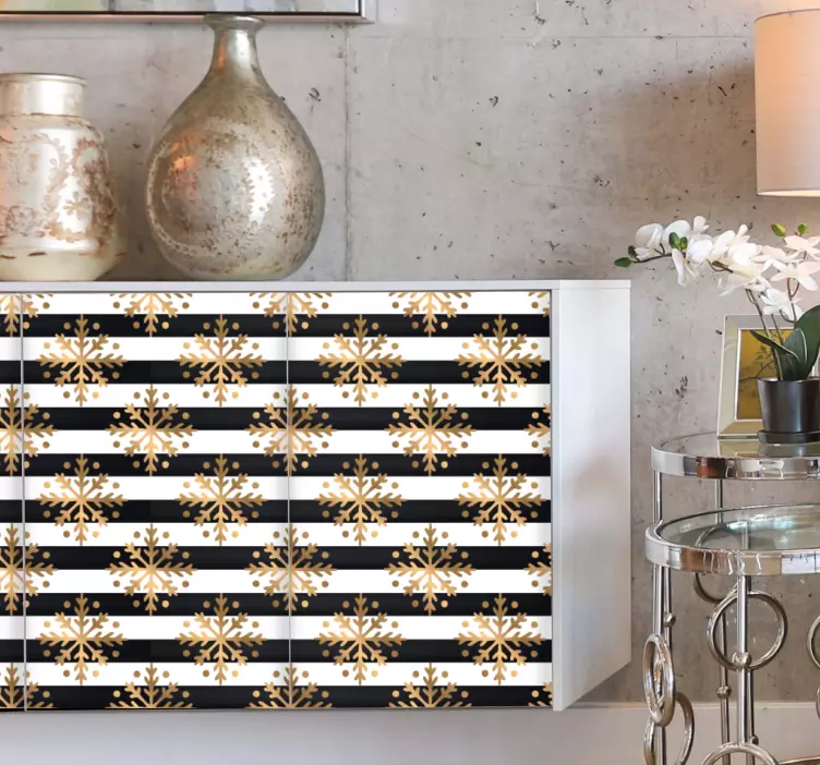 Sticker noël motif flocon de neige élégant - TenStickers