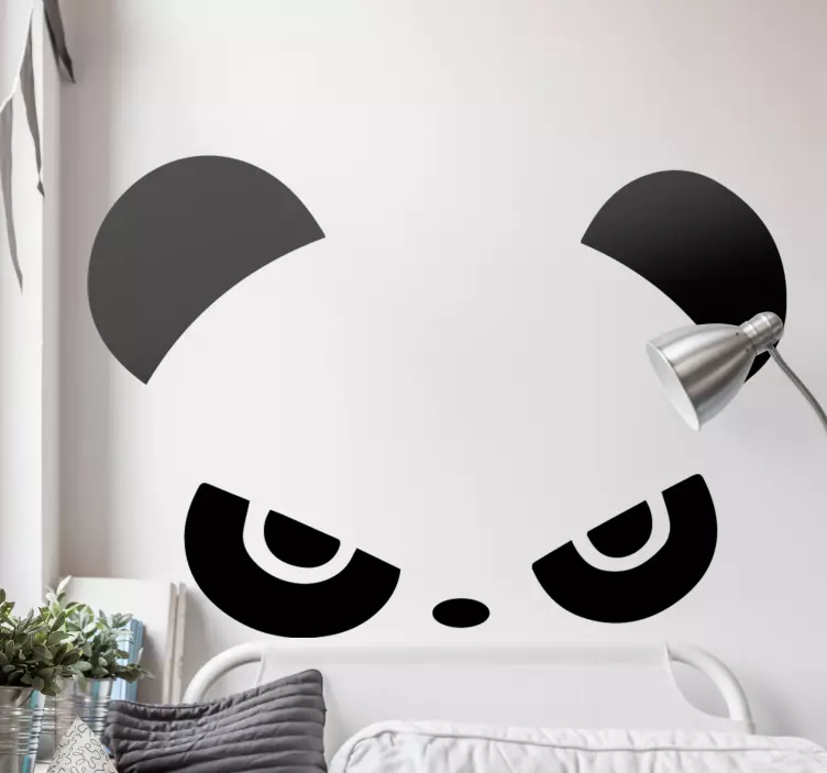 Sticker expression du visage du panda - TenStickers