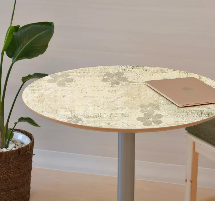 Adhésif meuble superposition de motifs floraux - TenStickers