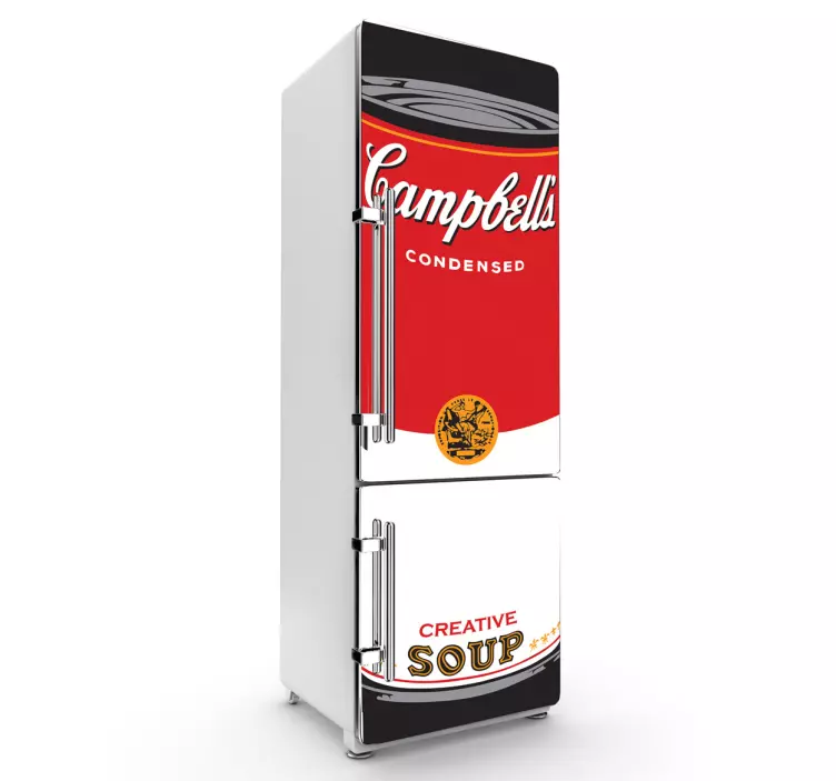 Sticker frigo soupe Campbells - TenStickers
