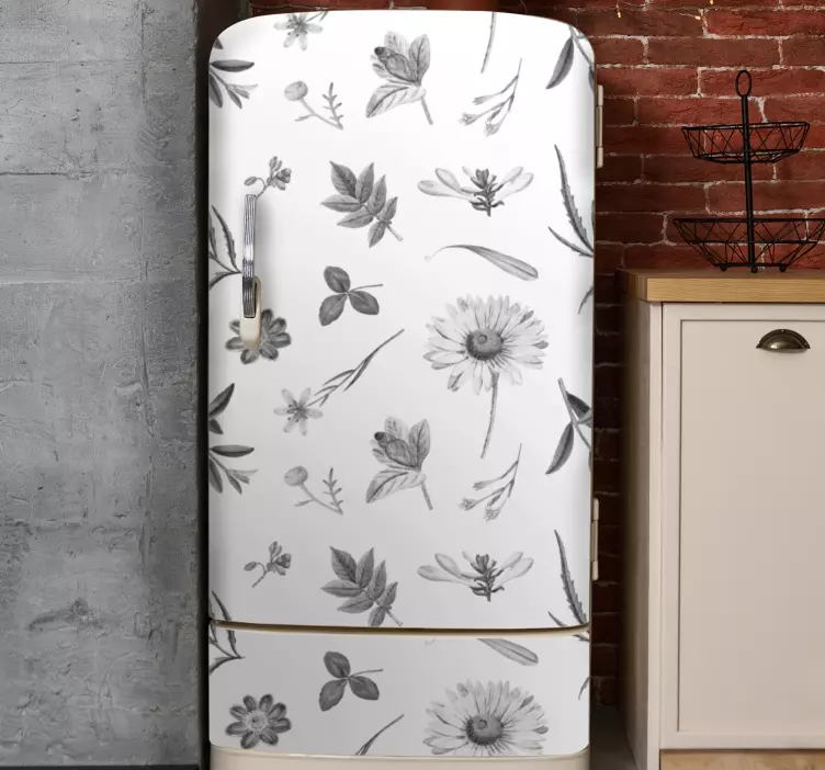 Sticker frigo protecteur botanique - TenStickers