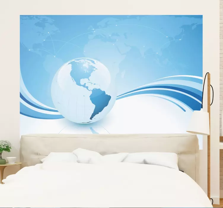 Sticker globe conceptuel - TenStickers