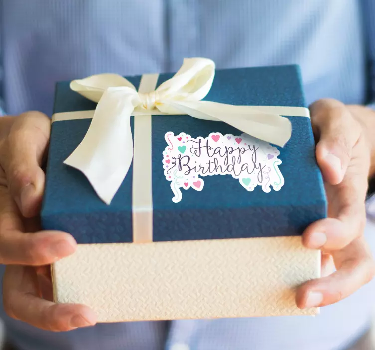 Sticker happy birthday - TenStickers