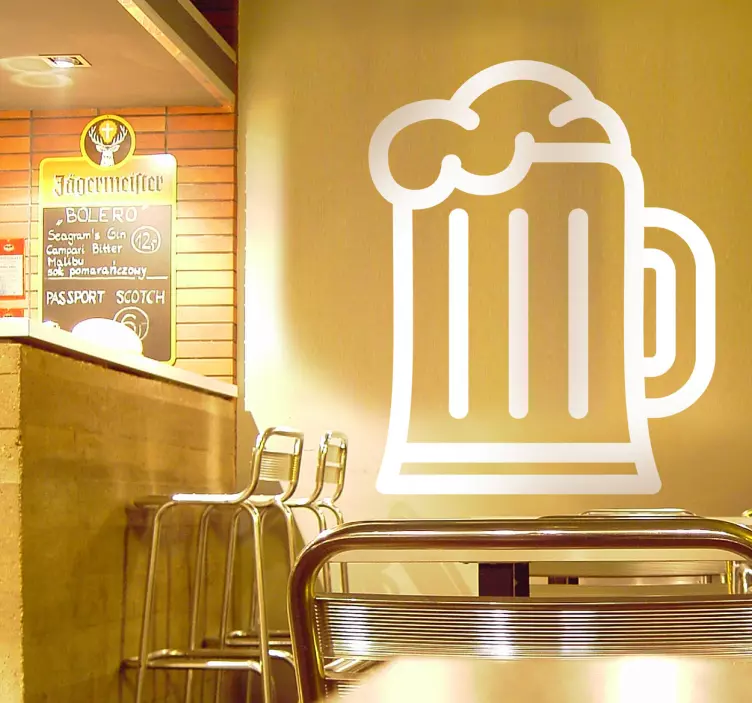 Sticker icône bière - TenStickers