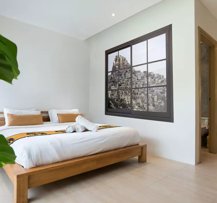 Sticker illustrant le château de Cappadocia - TenStickers