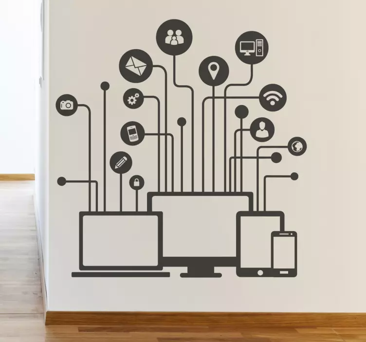 Sticker illustration médias - TenStickers